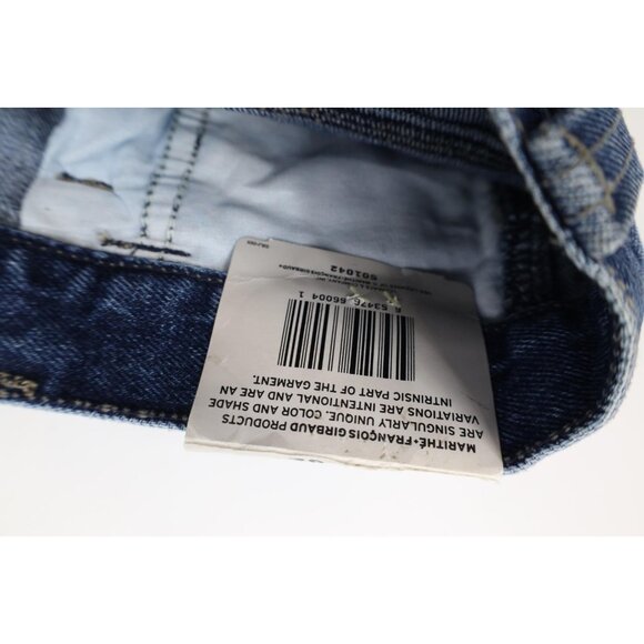 Deadstock Vtg 90s Marithe Francois Girbaud Mens 38 Spell Out Baggy Denim Shorts - Picture 10 of 16